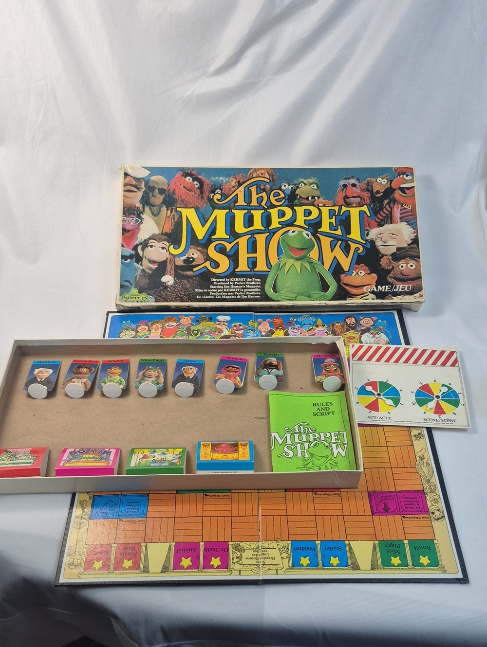 Vintage The Muppet Show Board Game - 1977 - No 156 - Parker Brothers - Complete